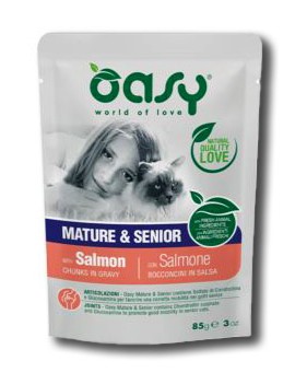 Oasy kot LS Senior łosoś 85g