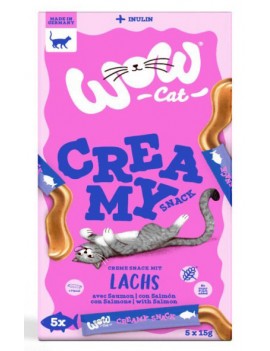 WOW Cat Creamy Snack łosoś...