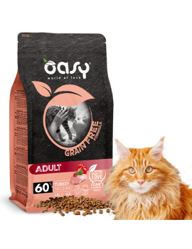 Oasy Dry Cat GF Adult indyk...