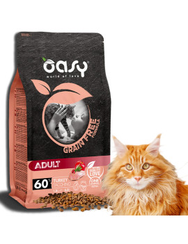 Oasy Dry Cat GF Adult indyk...